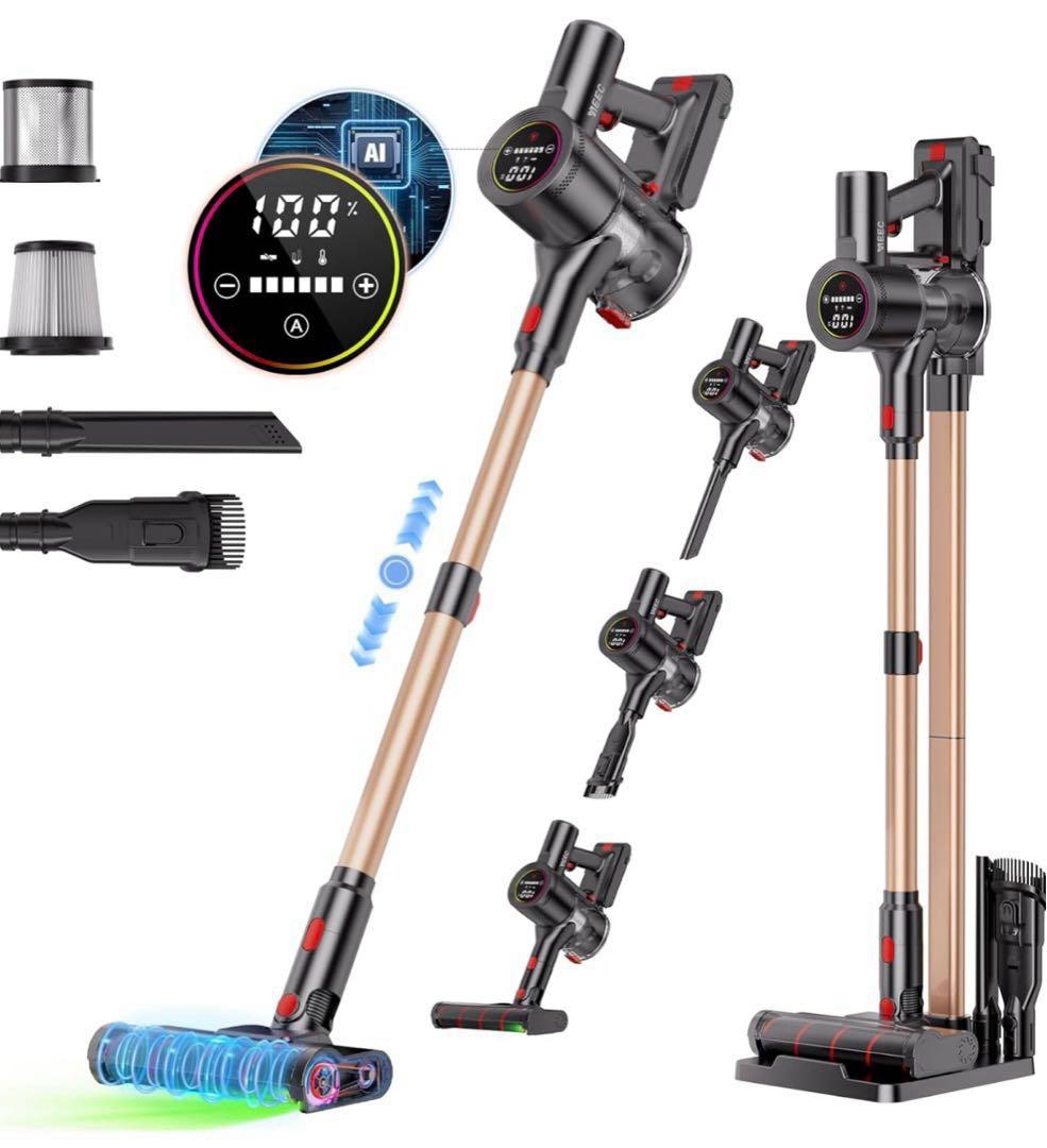 掃除機⭐️コードレス 業界初 独立モーター自走式 70Kpa 超強力吸引 軽量