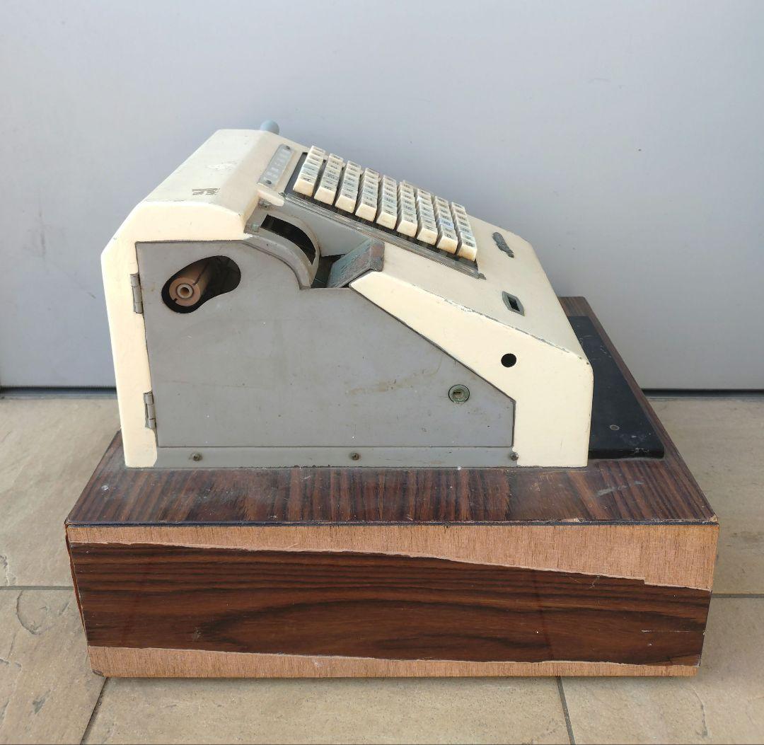 【チーンと鳴る！】昭和レトロな手回しレジ クニマツ製★銚子の仕立て屋さんの愛用品