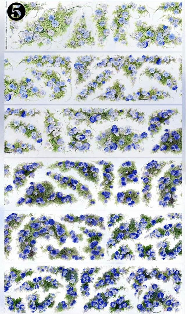 【D1】海外　10m巻　貝殻光/ホログラムマスキングテープ　装飾系/人物系/背景