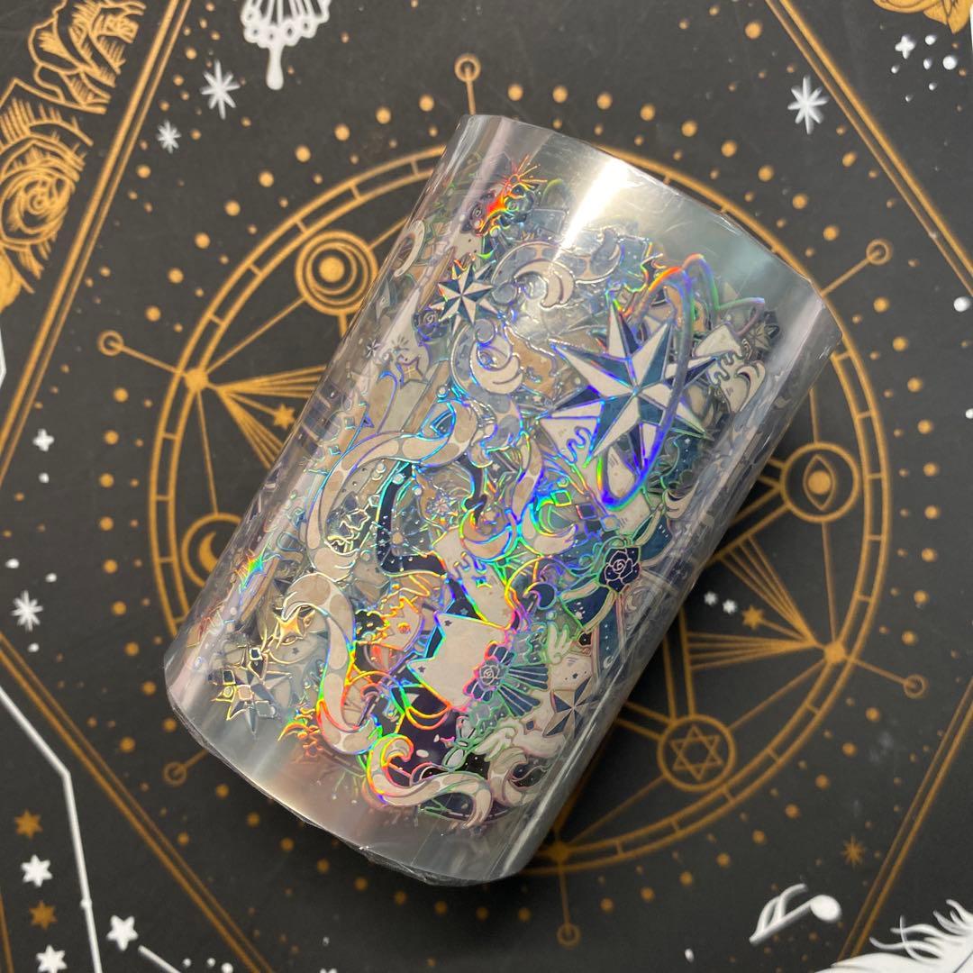 【D1】海外　10m巻　貝殻光/ホログラムマスキングテープ　装飾系/人物系/背景