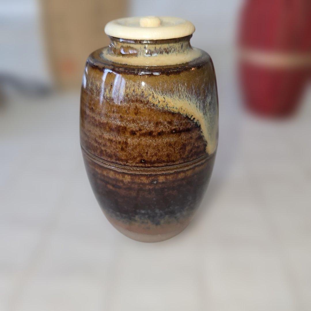 高取喜恵造　高取焼肩衝茶入　茶入