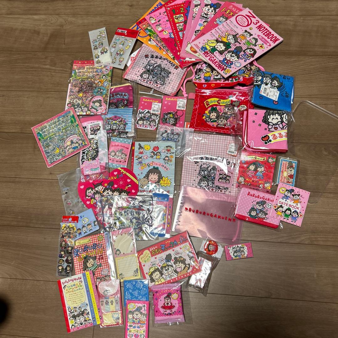 るるる学園　宝物セット　ノート　ハンカチ　シール　レターセット　サンリオ　当時物