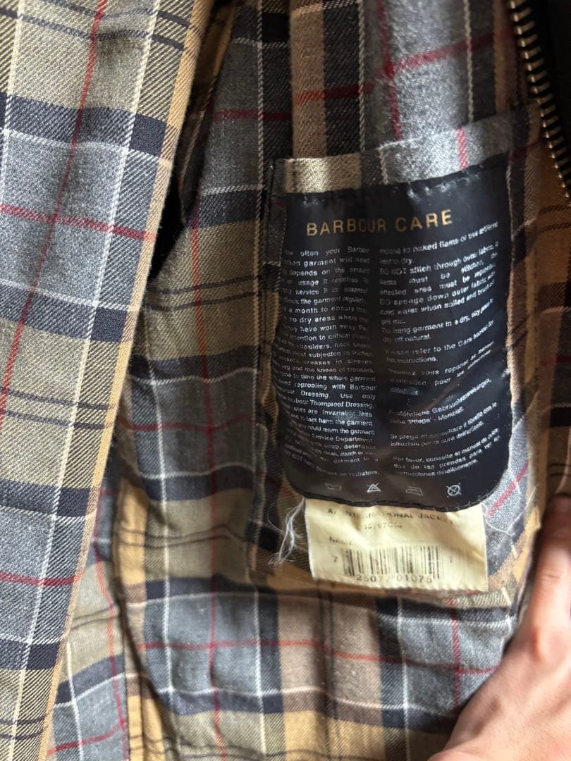 希少BarbourINTERNATIONAL3ワラントEnglandベルスタッフ