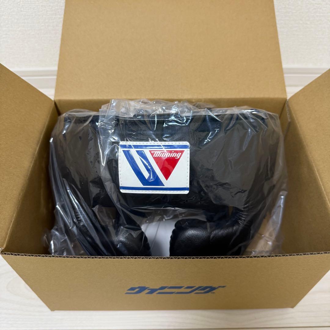 【値下げ】ウイニング　ヘッドギア　黒Lサイズ