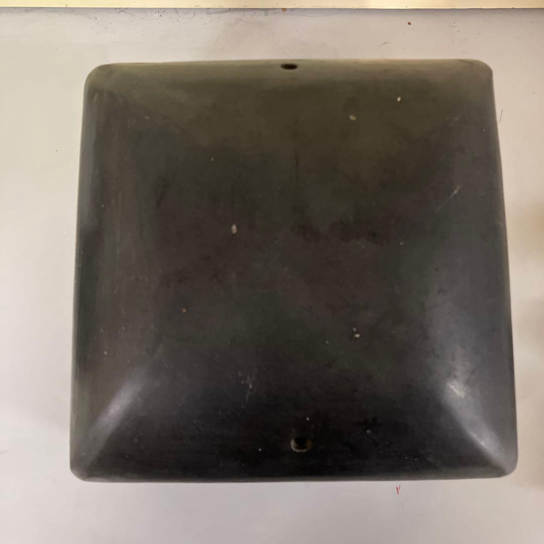 A-壁 昭和レトロ 古民具 古道具 時代物 猫火鉢 陶器製 黒 火鉢 火鉢