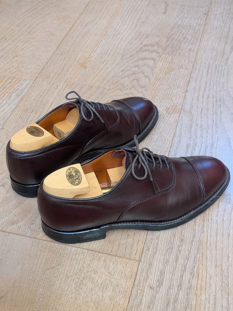 Alden 906 オールデン ストレートチップ バーガンディ 箱付き 8D