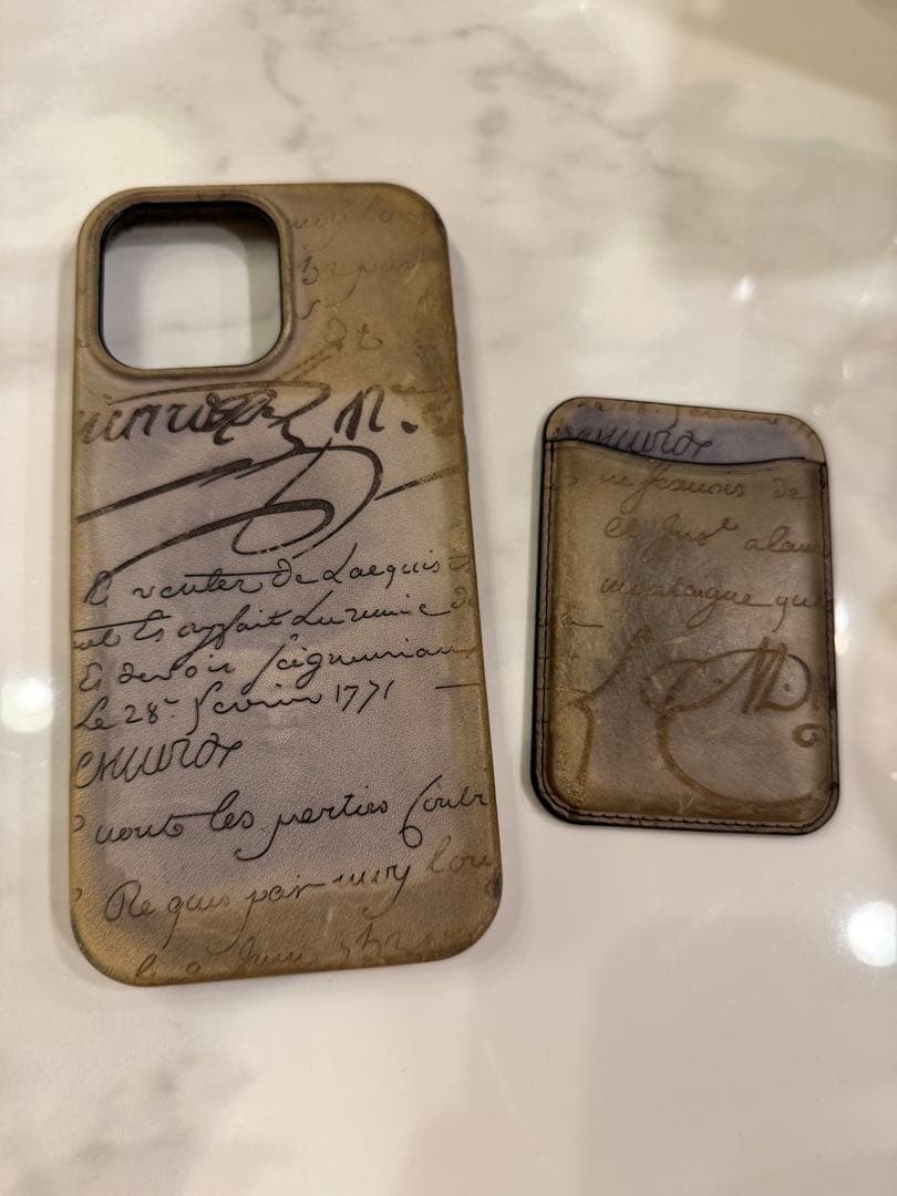 Berluti iPhone 16pro Max ケース&カードホルダー　2点