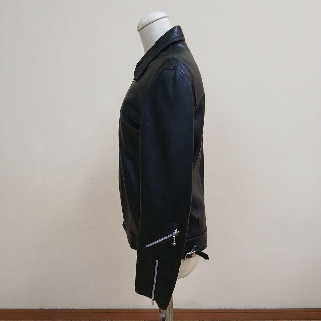 オブザネイジュスタイル襟付シングルライダースジャケット、ロンジャン、シドジャン。