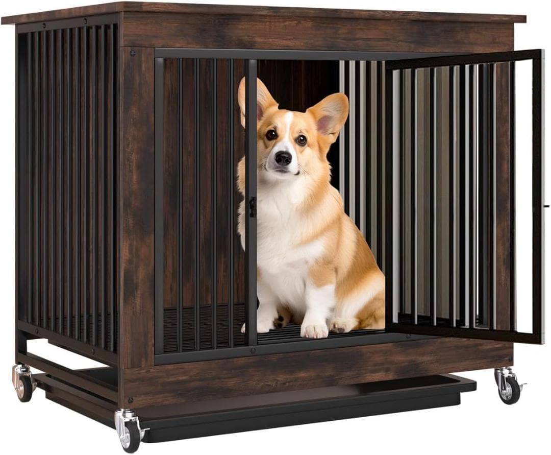 犬ケージ 小型犬 屋根付き ウッディサークル 犬小屋 中型犬