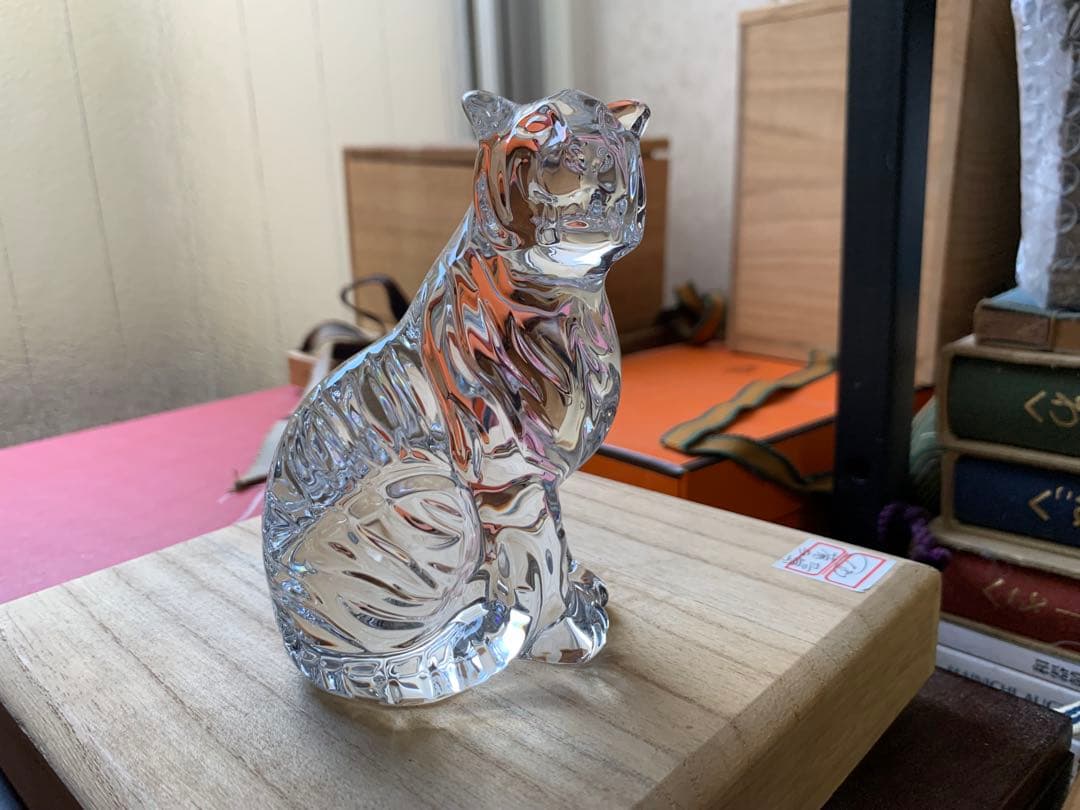 【美品】Baccarat バカラ 干支 トラ 虎 寅 置物 フィギュリン