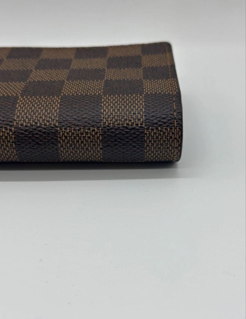 ルイヴィトン ダミエ エベヌ ポルトモネビエ トレゾール 二つ折り財布