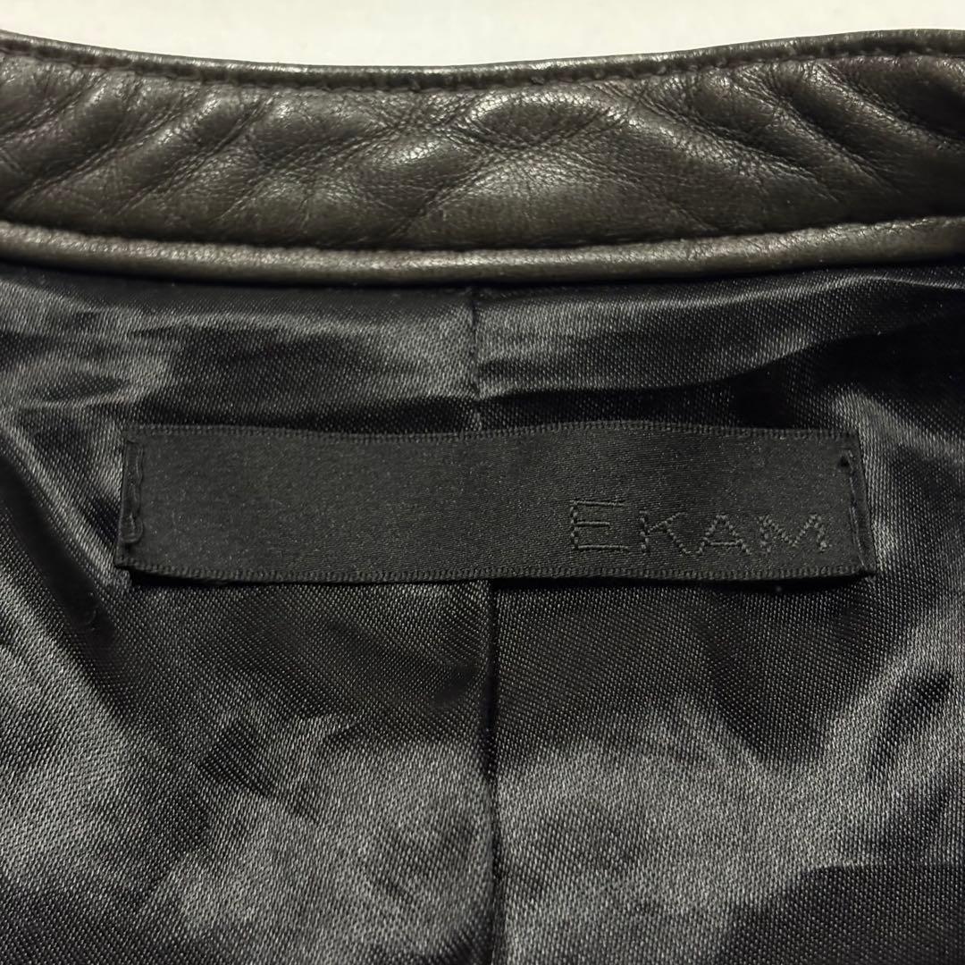 ジャケット・アウター Rare 00s archive EKAM Tech Leather Rider