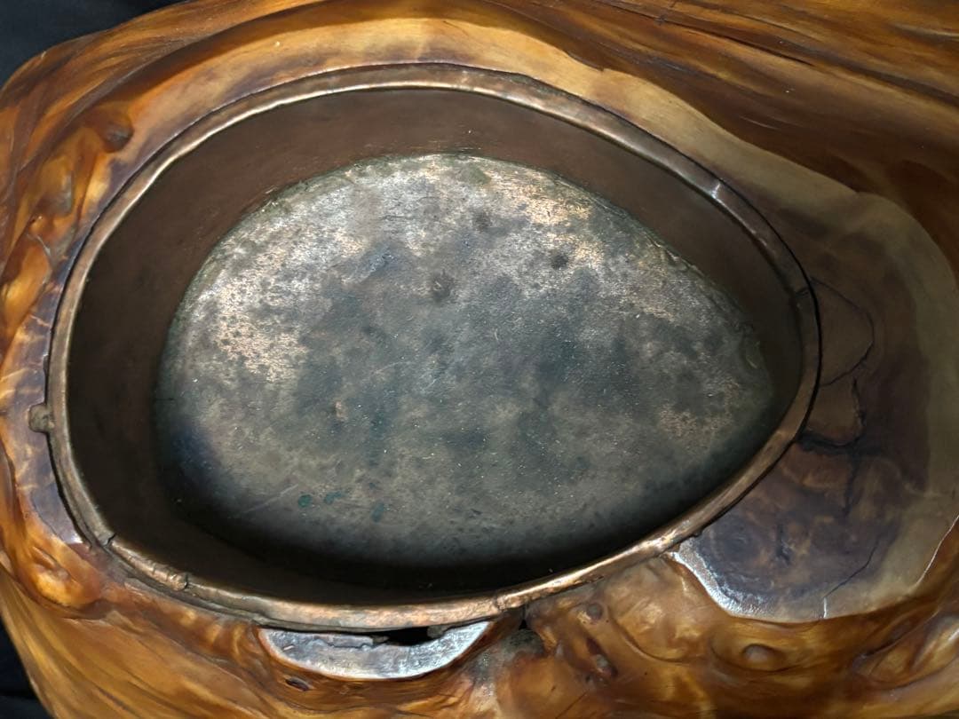 天然木製手火鉢 自然木