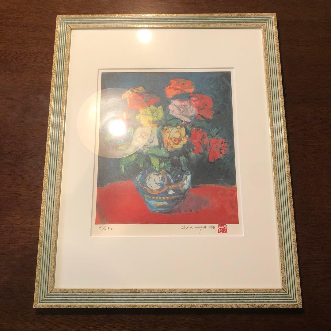 松本明也　薔薇の図　46/280 伊勢丹新宿