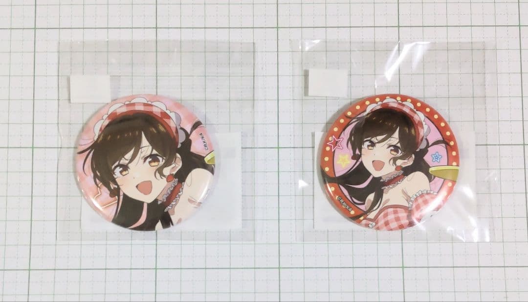 彼女、お借りします くじコレ 真夏のアイス屋さん 缶バッジ 水原千鶴 8点セット