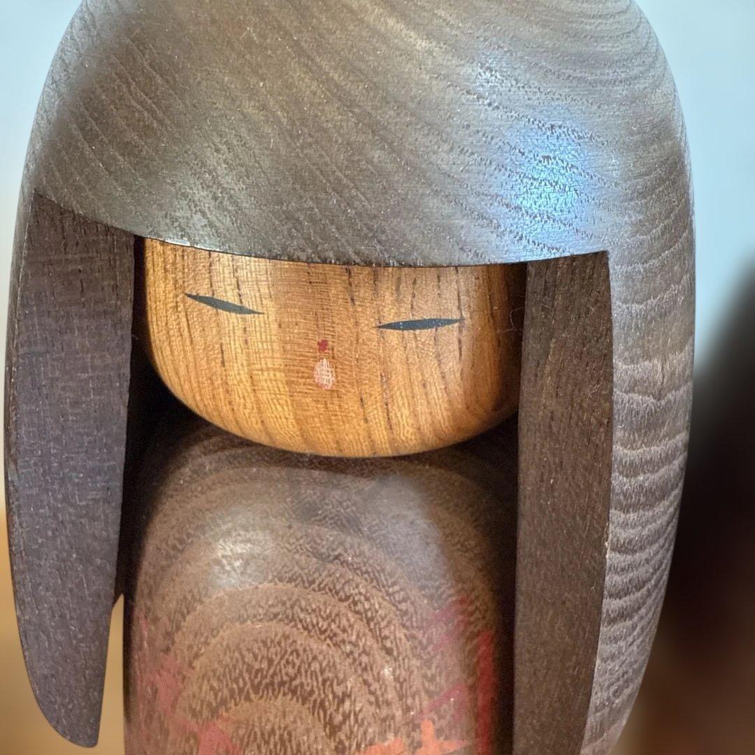 創作こけし　おかっぱ童女　松竹梅 竹田大介作　３点セット