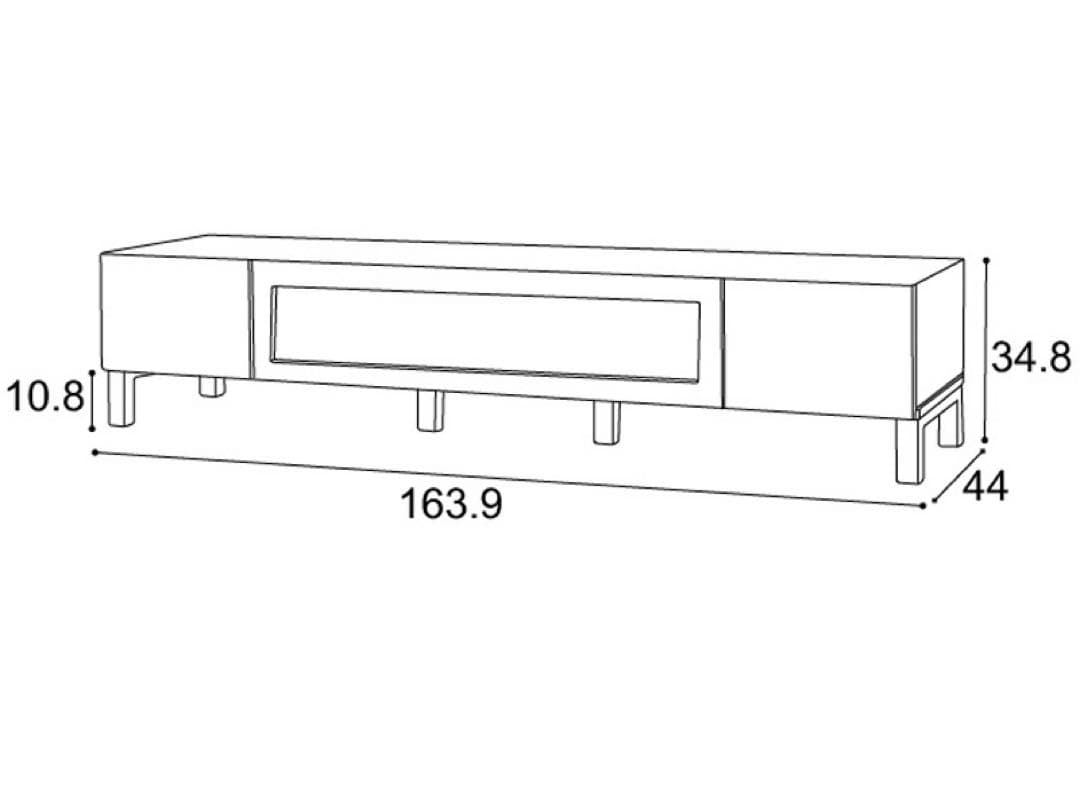 【送料込み！】定価12万円　高級テレビ台　LECCE レッチェ幅163.9cm