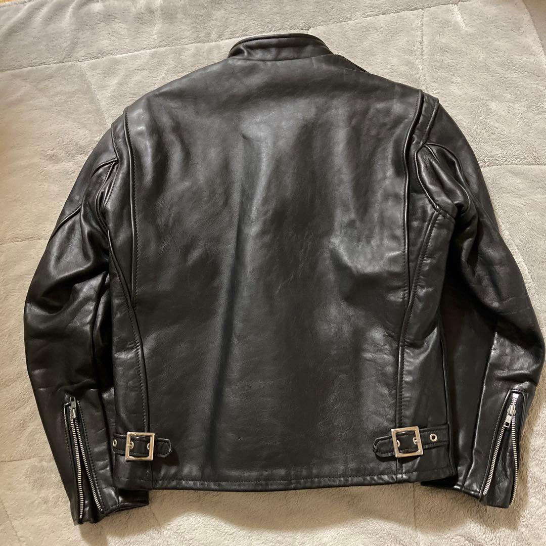 Schott 641 シングルライダース　 ボアライナー付 サイズ40ブラック