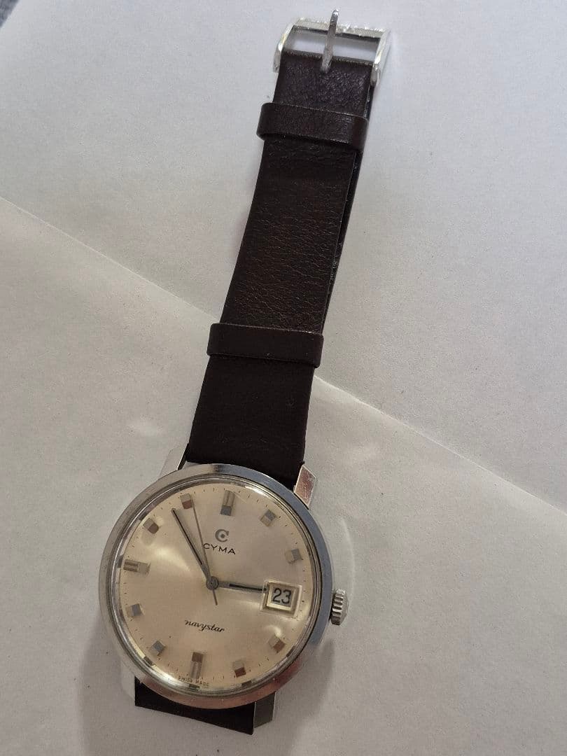 R*8様 CYMA navystar 自動巻き　メンズ腕時計
