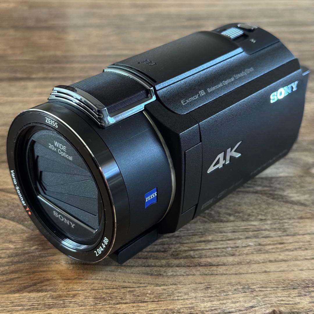 【ほぼ未使用】SONY 4Kハンディカム「FDR-AX45A」 オプション品付き