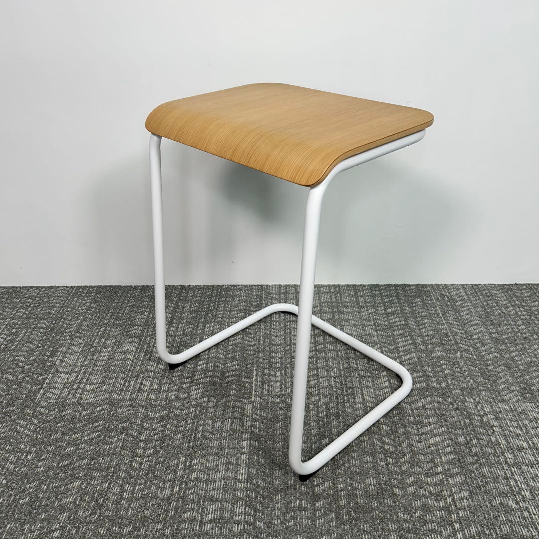 ①Knoll/ノル トボガン プルアップテーブル　ホワイトxホワイトオーク