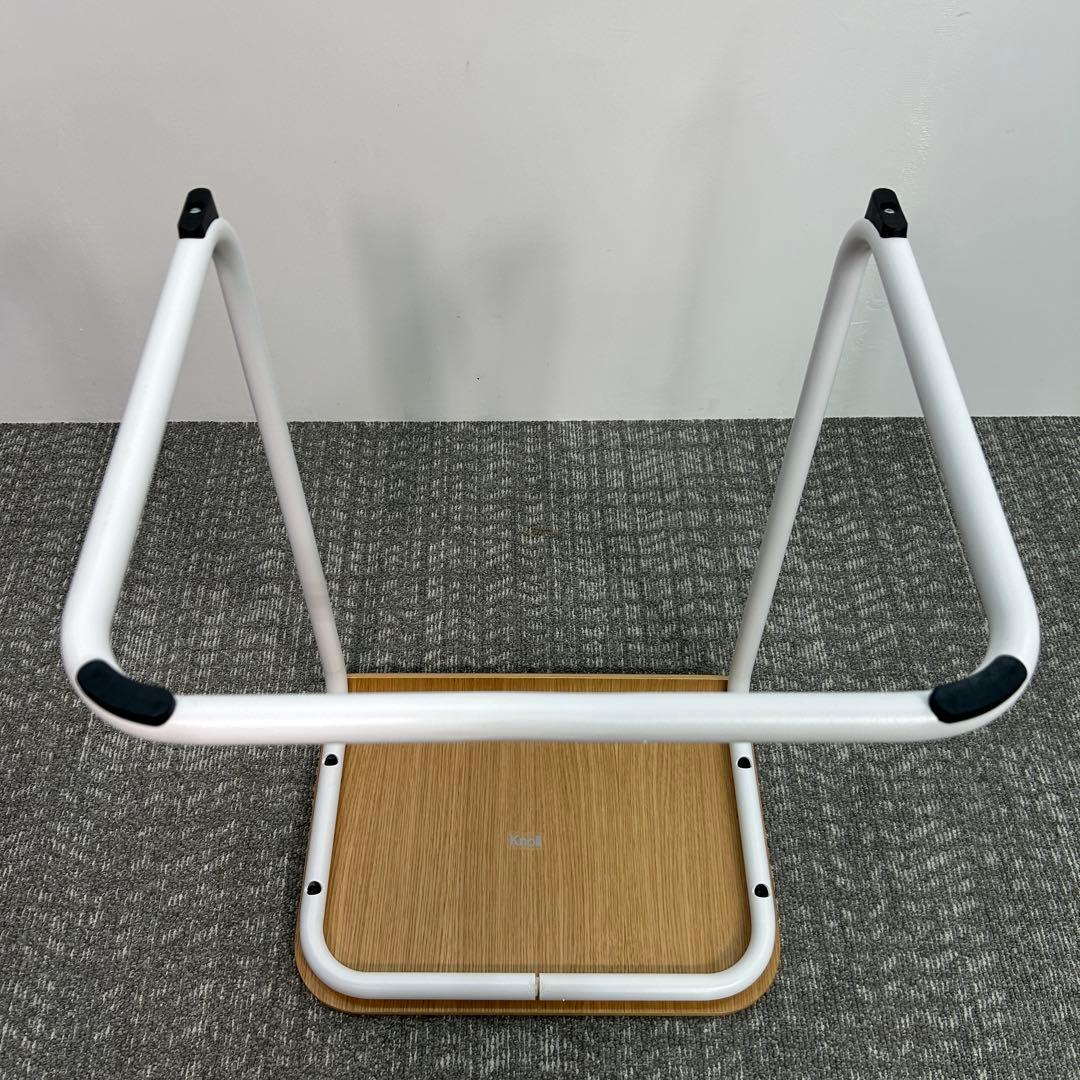 ①Knoll/ノル トボガン プルアップテーブル　ホワイトxホワイトオーク