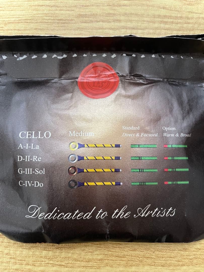 中古チェロ弦　ラーセン イル・カノーネ Direct＆Focused 全弦セット