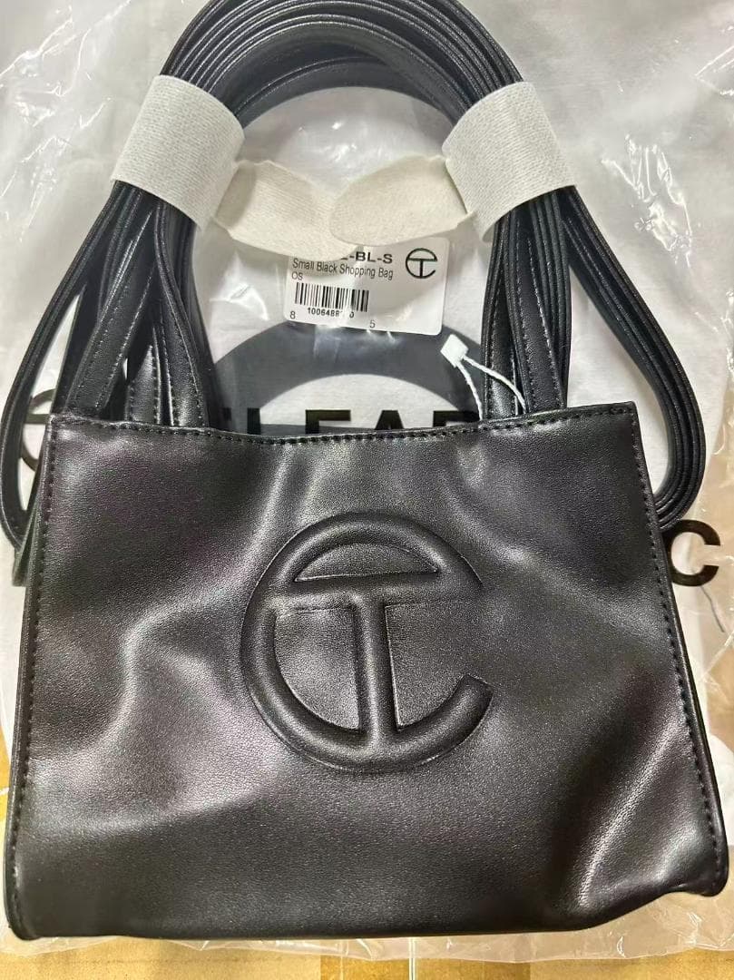 Telfarブラック ショルダーバッグ *-