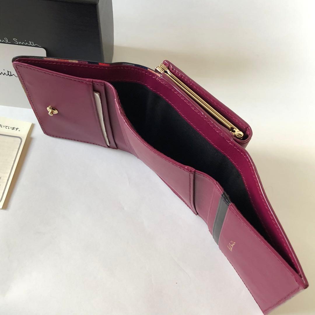 ♡スワールトリム がま口三つ折財布 ポールスミス♡