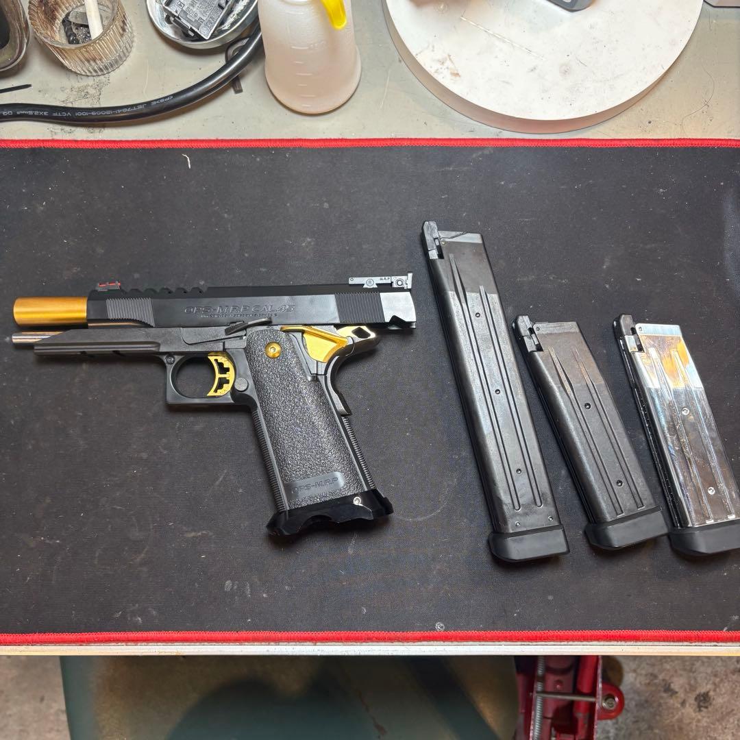 東京マルイ ハイキャパ 5.1 ゴールドマッチ 2本マガジン付き