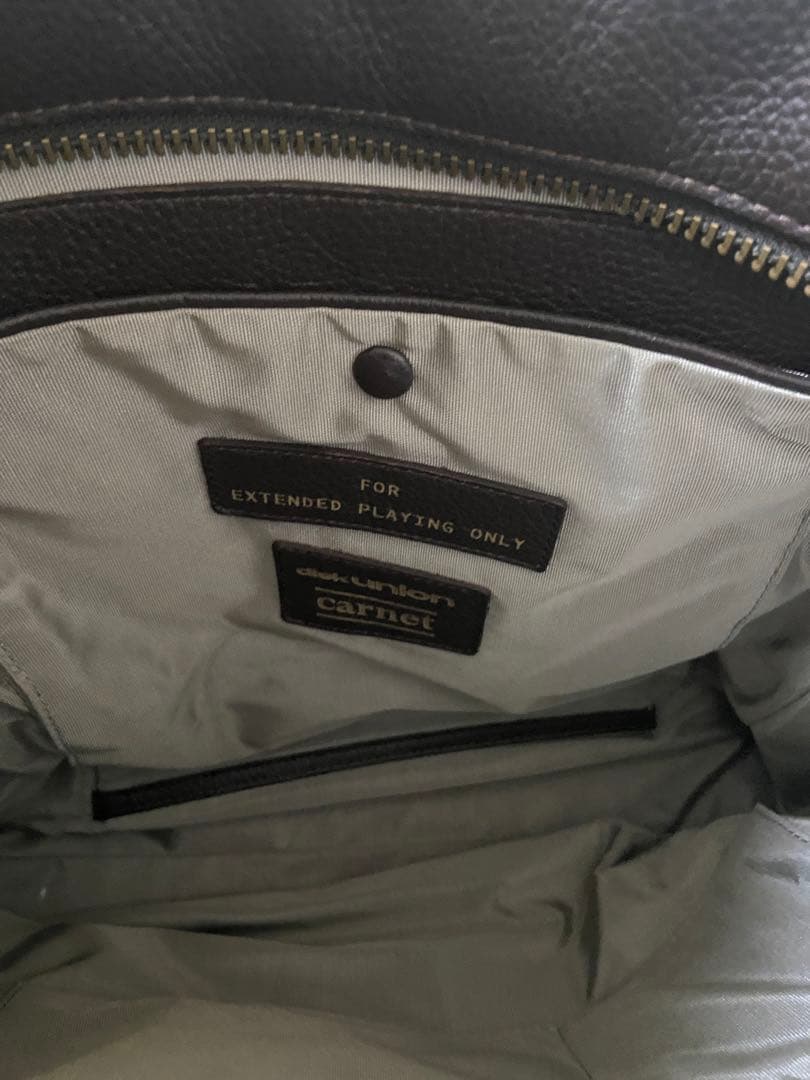 diskunion 本革　トートバッグ　レコードバッグ　ディスクユニオン