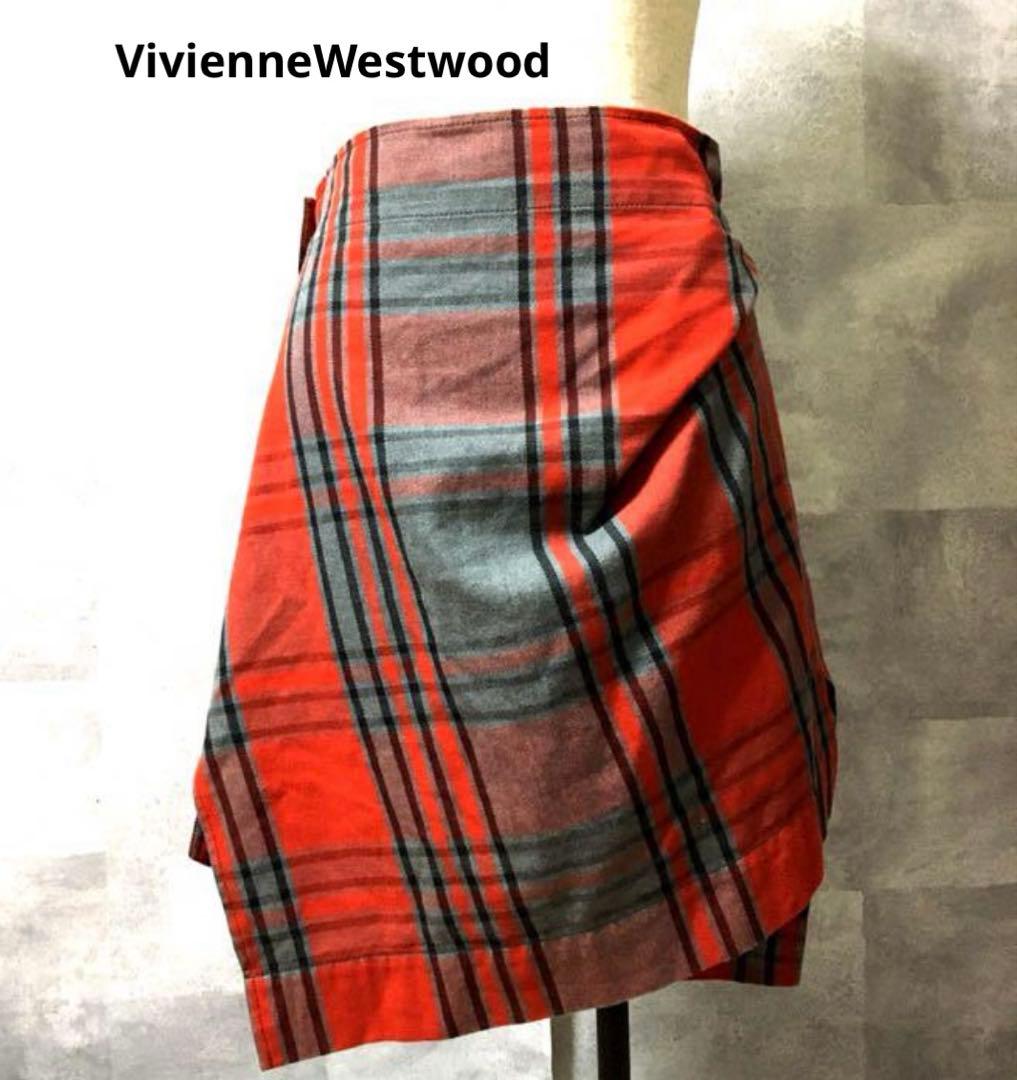 【VivienneWestwood】REDLABEL アシメスカート　チェック