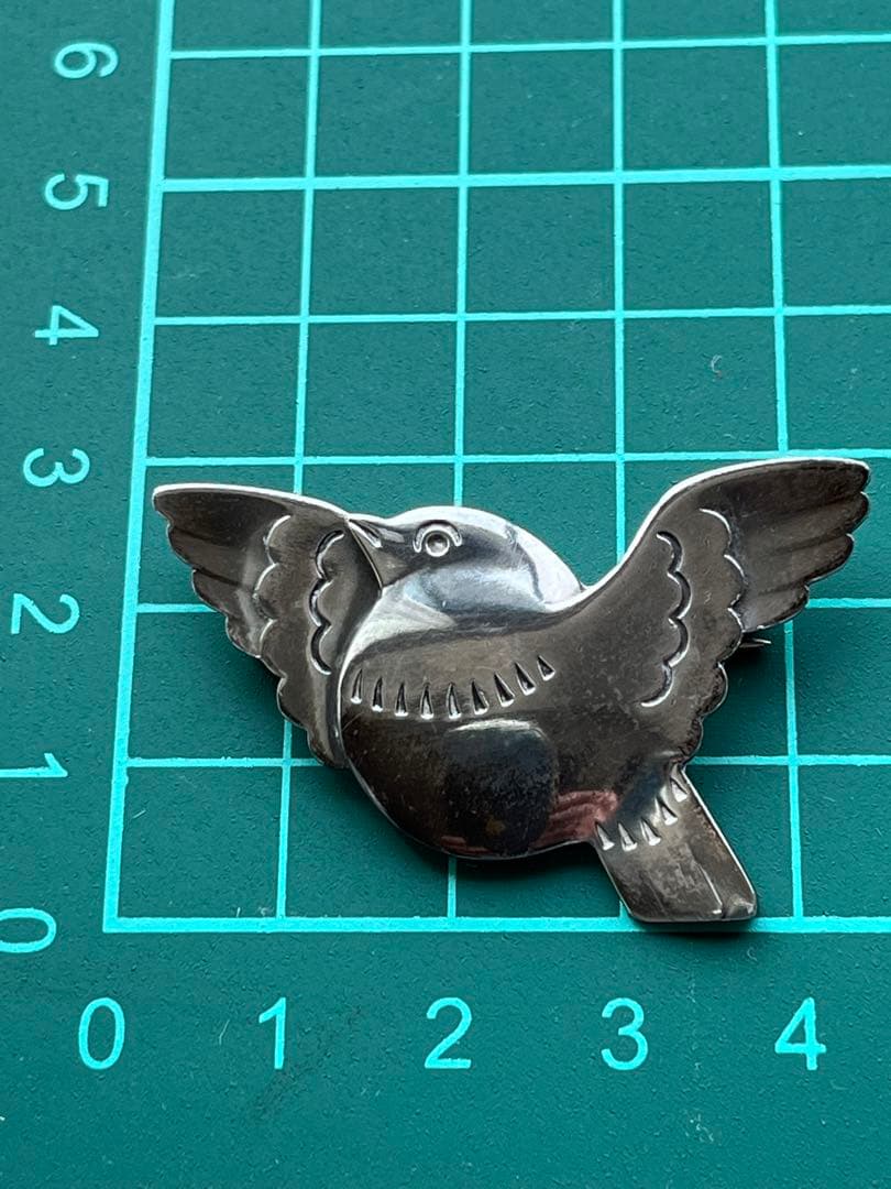 e  ジョージジェンセン　鳩　ブローチ