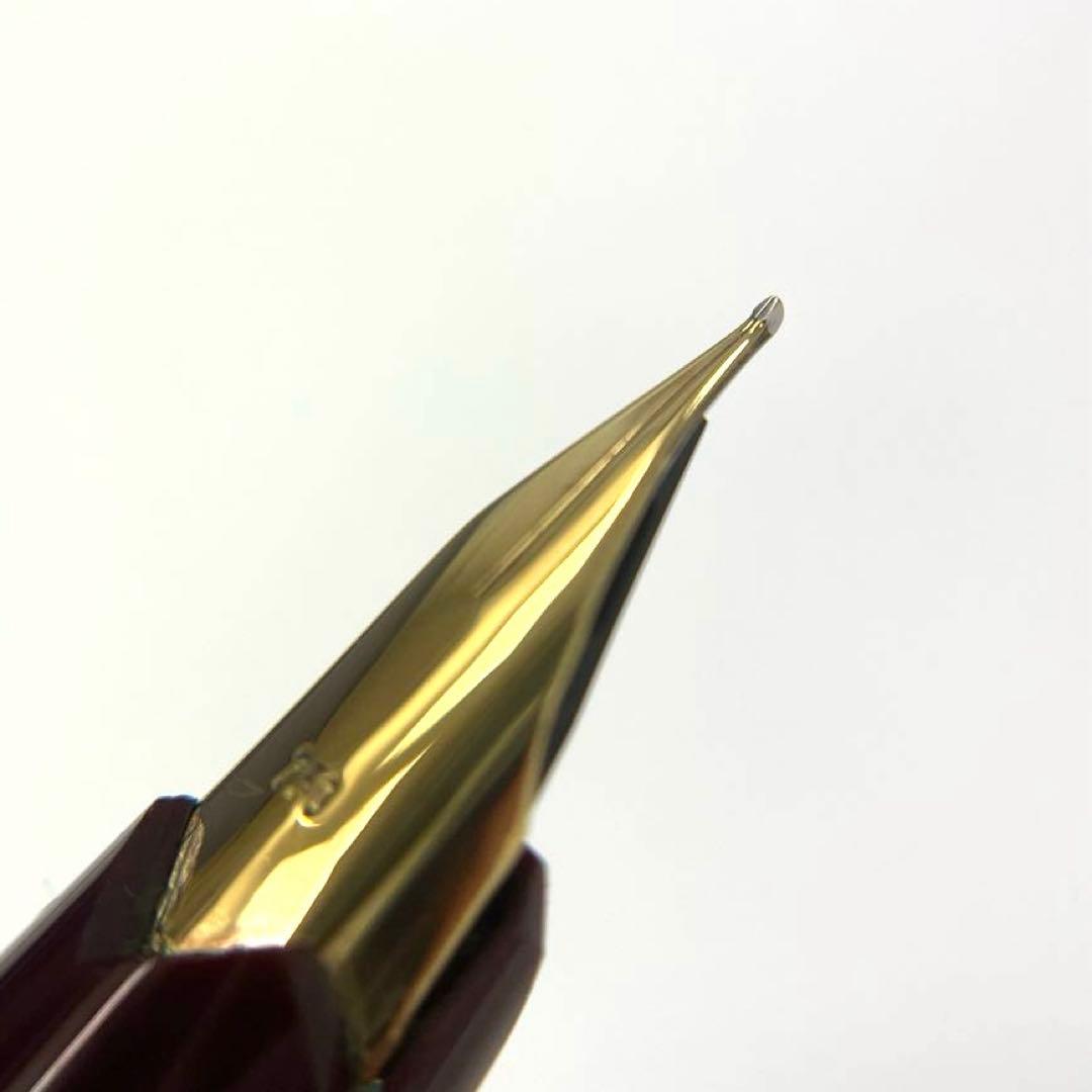 【ペン先750】MONTBLANC 万年筆 モンブラン ボルドー×ゴールド