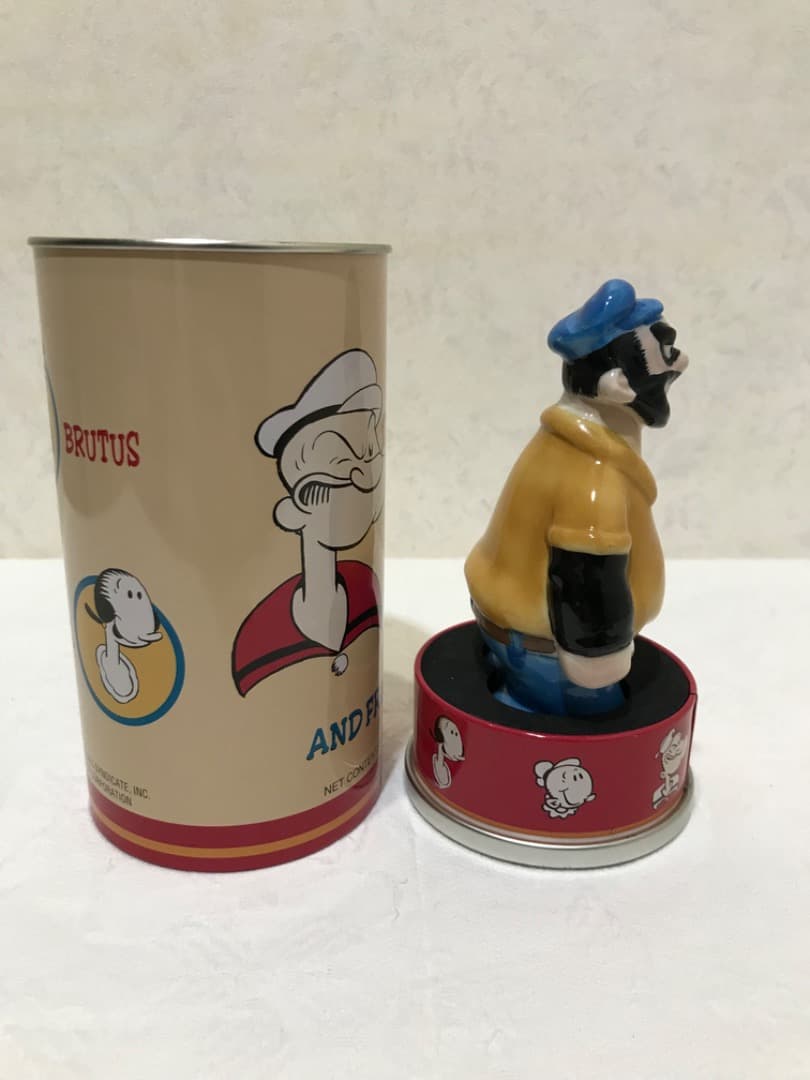 【レトロ中古、ジャンク】FOSSIL ポパイ 限定15,000個 人形&ケース