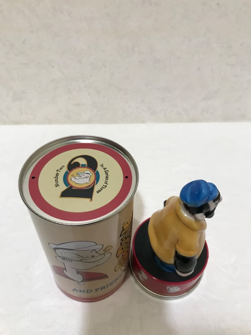 【レトロ中古、ジャンク】FOSSIL ポパイ 限定15,000個 人形&ケース