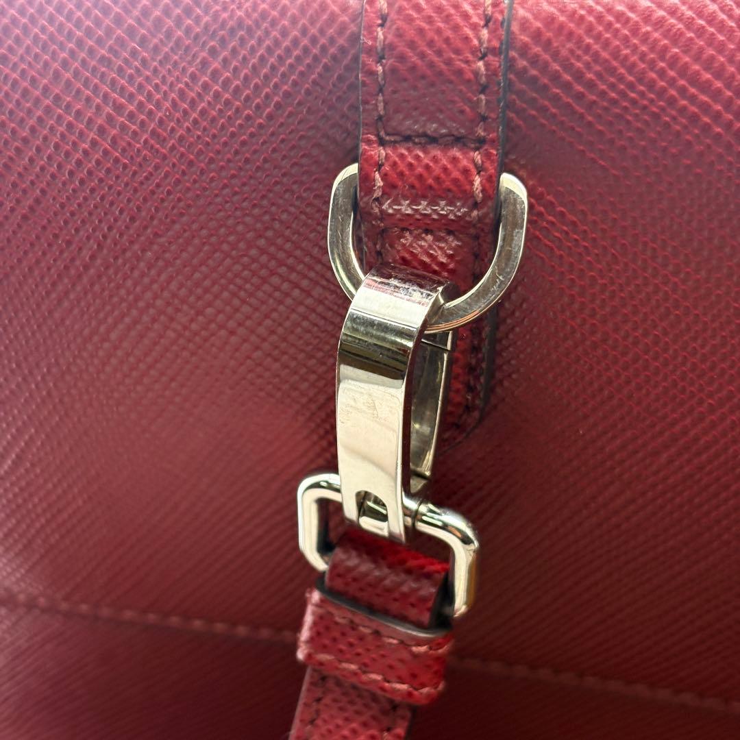 PRADAサフィアーノレザ 2wayバッグ上品高級トート ショルダー極美品