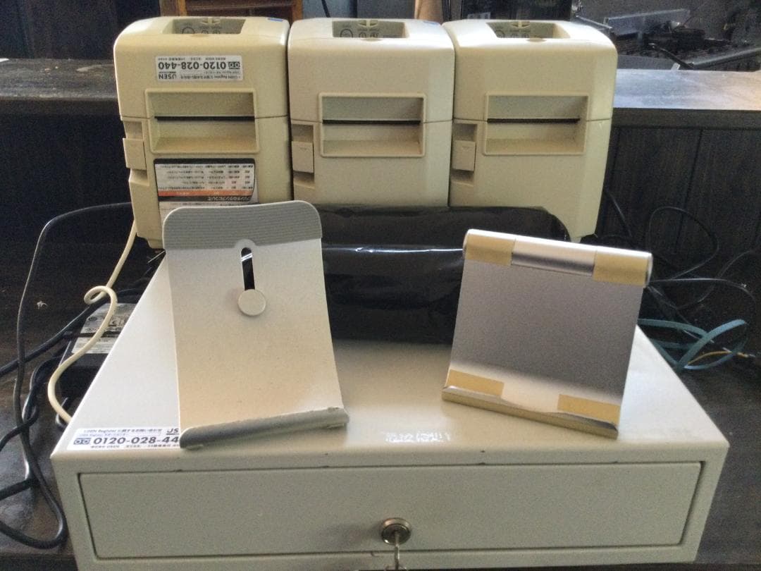 Ｕレジ　TSP650　プリンター　キャシュドロワー　レジロール　スタンド