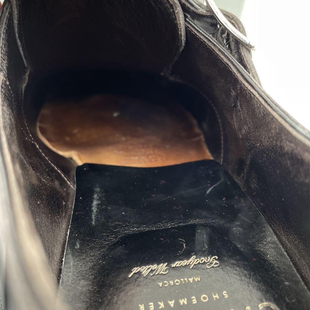 箱付き✨カルミナ　ストレートチップ　ダブルモンク　革靴　27.5cm ビジネス