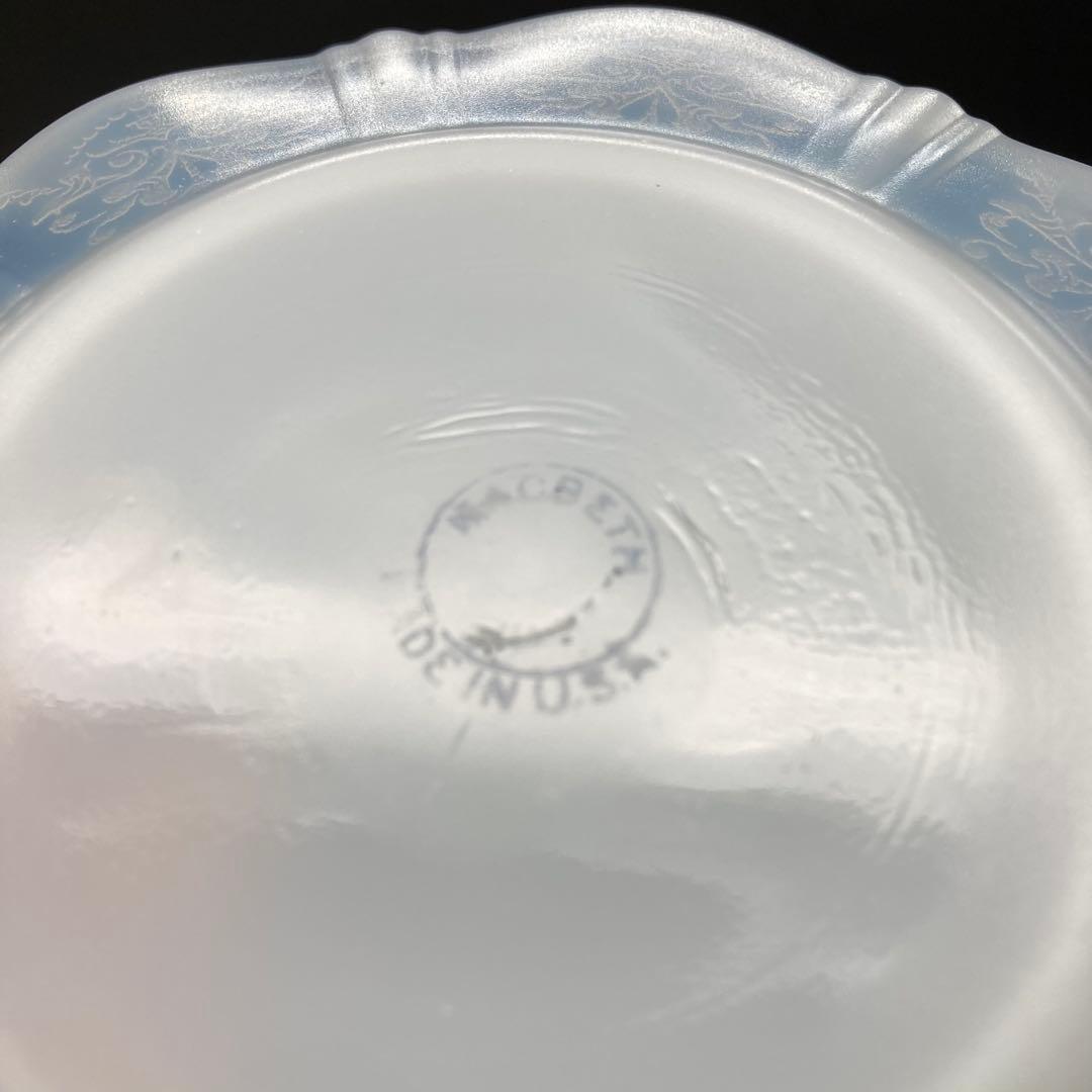 マクベスエバンス オパールセントガラス プレート 2枚セット