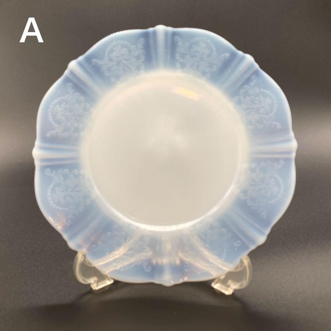 マクベスエバンス オパールセントガラス プレート 2枚セット