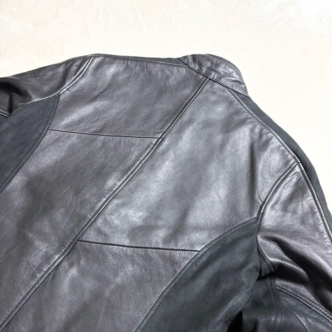 【美品】DENHAM☆レザージャケット☆牛革☆ブラック☆Mサイズ☆