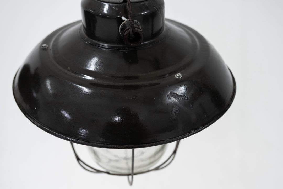 ビンテージインダストリアル ペンダントライト 2個セット ブラック