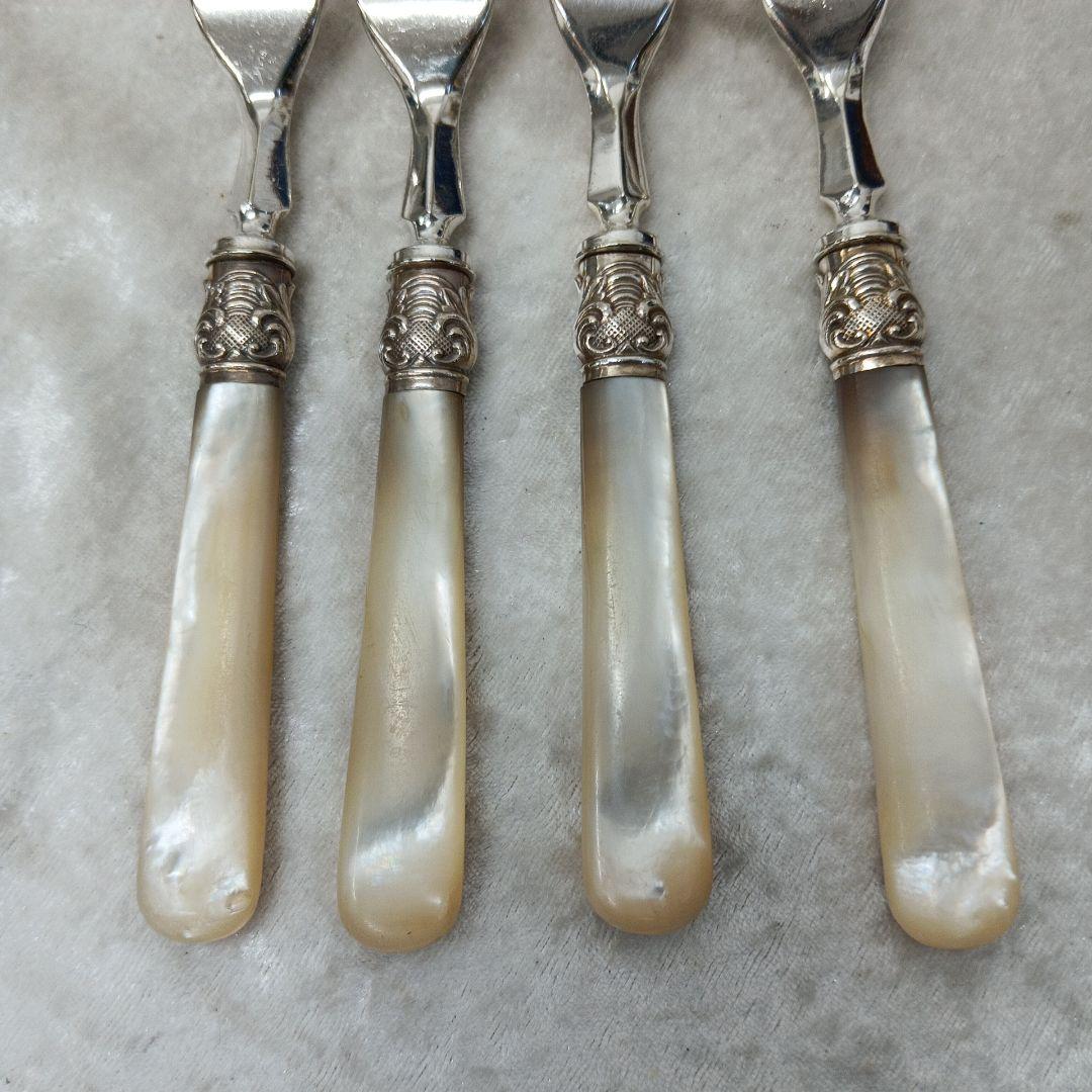 英国 白蝶貝 カトラリーセット ナイフ フォーク 24本 マザーオブパール