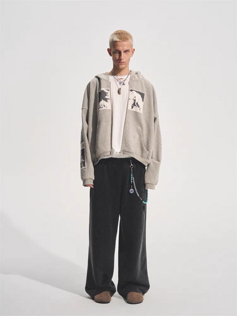 bastard グレー フード付きパーカー ENHYPEN ニキ着用