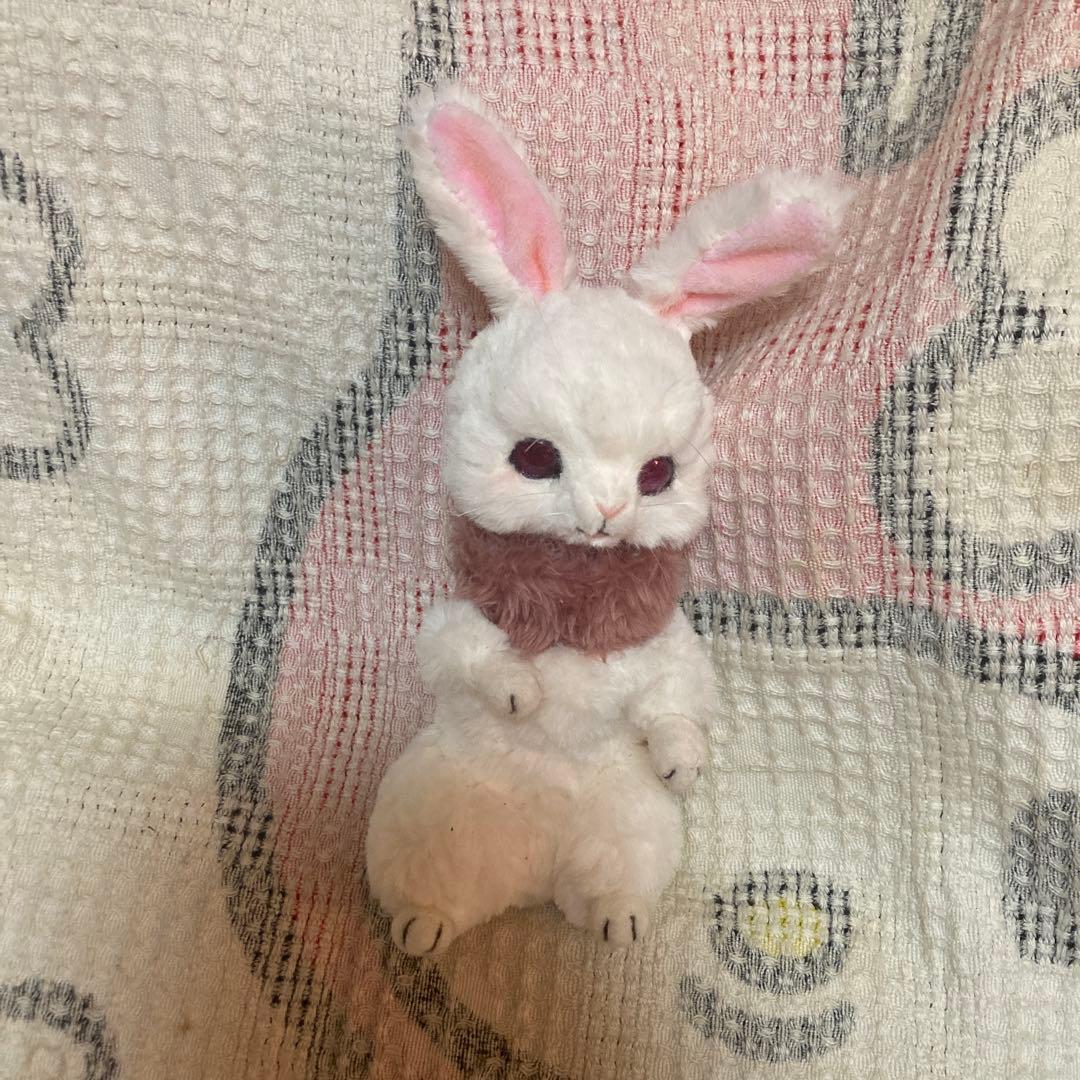 ぬいぐるみ作家　作家名不明　兎　アートドール　ぬいぐるみ　中古品