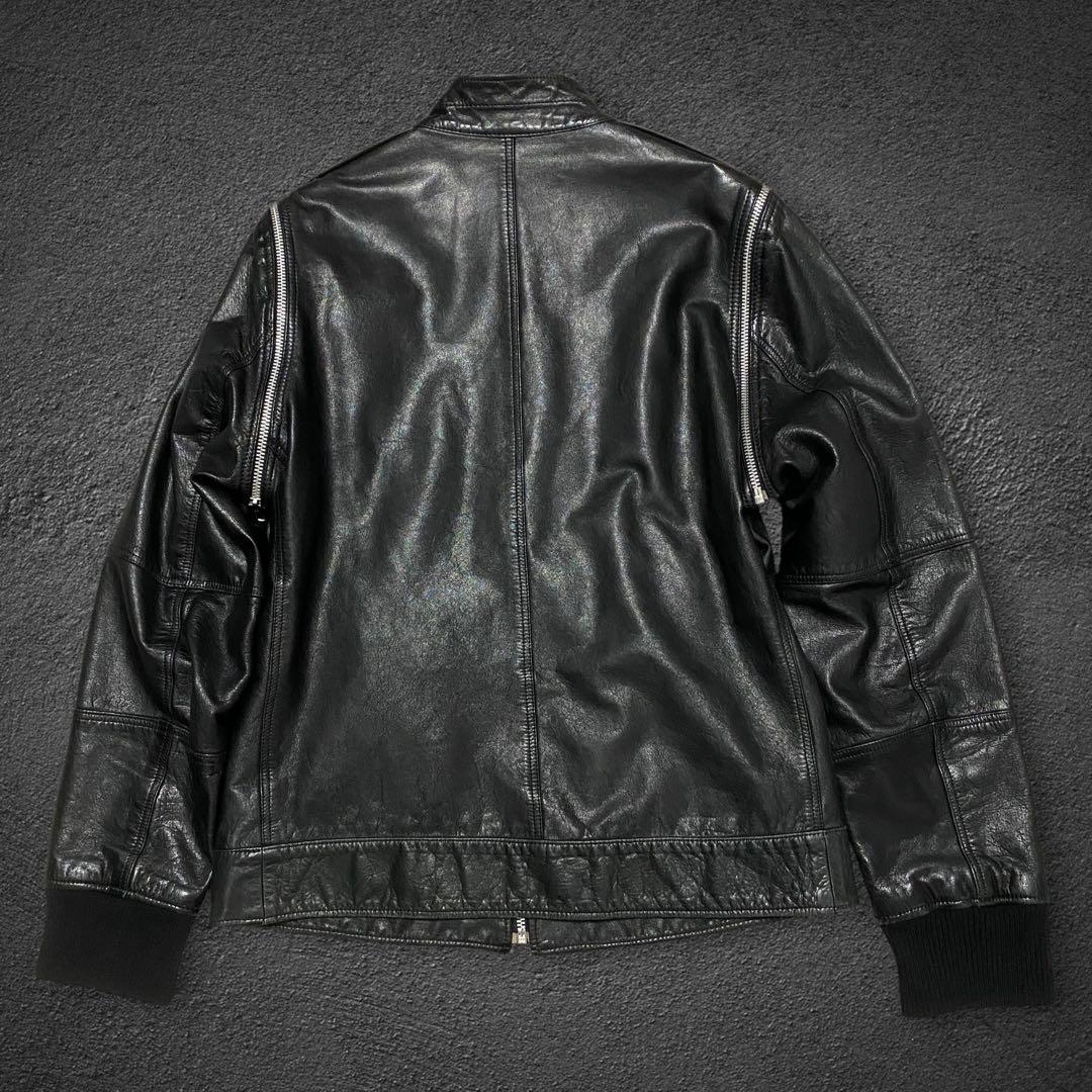 UNDERCOVERISM 07AW 逆八の字 レザー ライダースジャケット