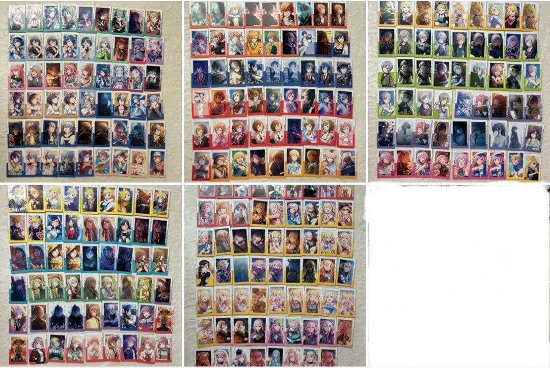 プロセカ エピカ 箔推し有　※画像1が全て。画像2は箔押し一覧32枚、全278枚