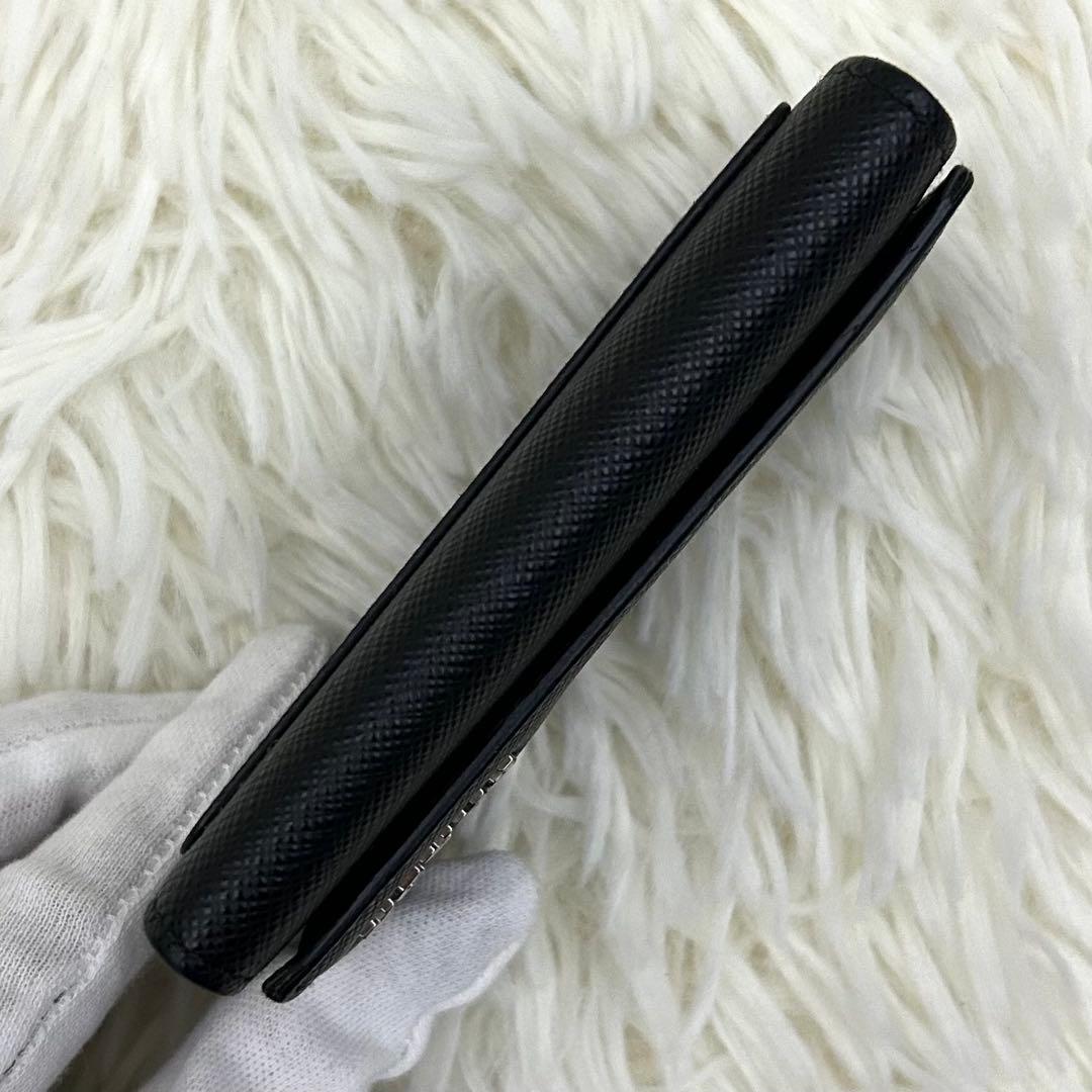 【美品】PRADA プラダ サフィアーノレザー 6連キーケース 鍵入れ ブラック