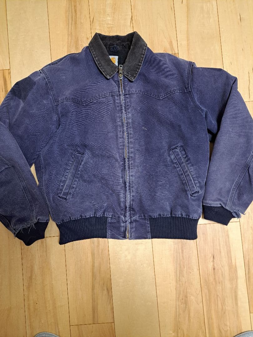Carhartt フェード　ネイビー サンタフェジャケット　L ナス紺